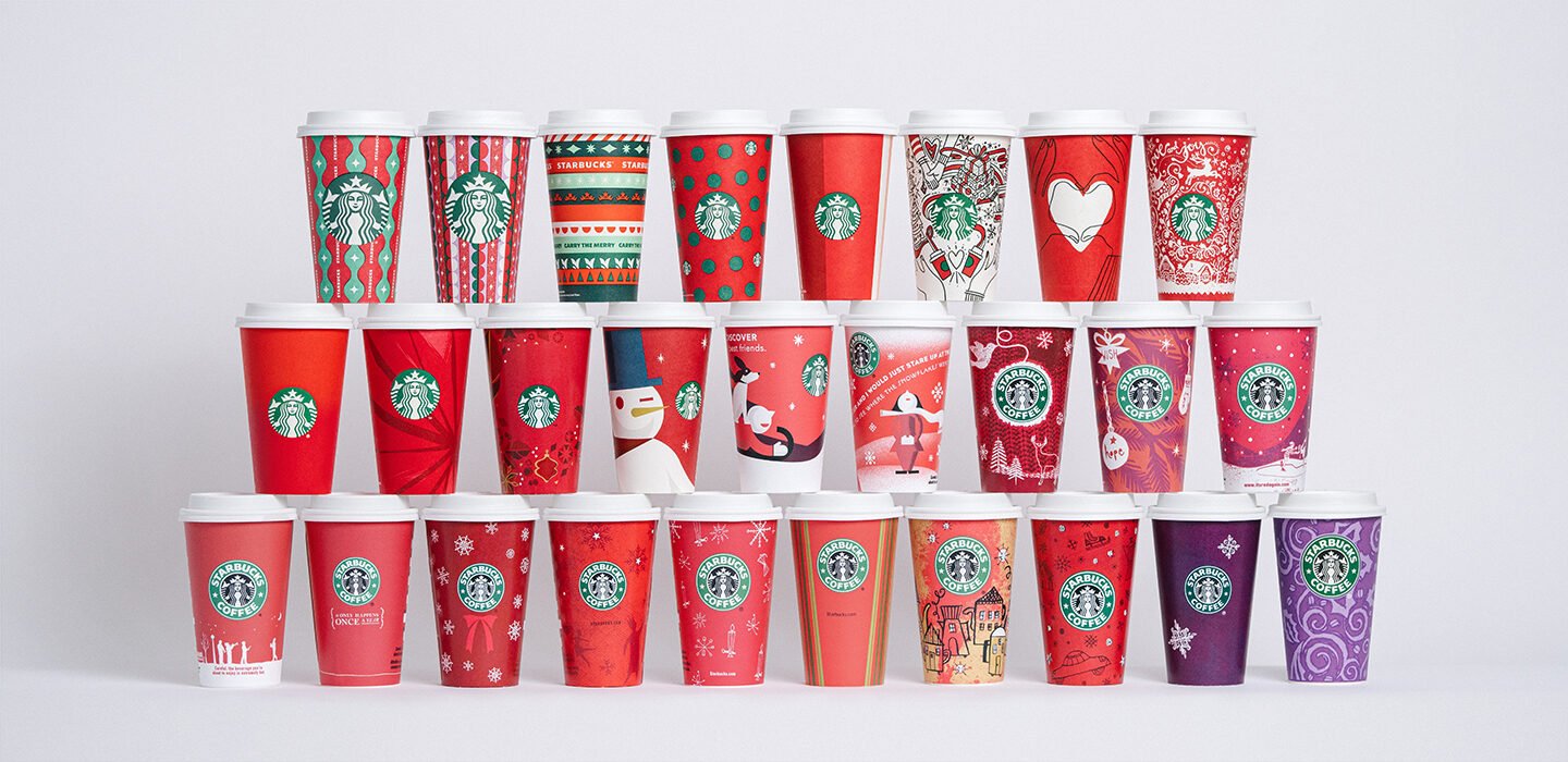 25 years of Starbucks red cups